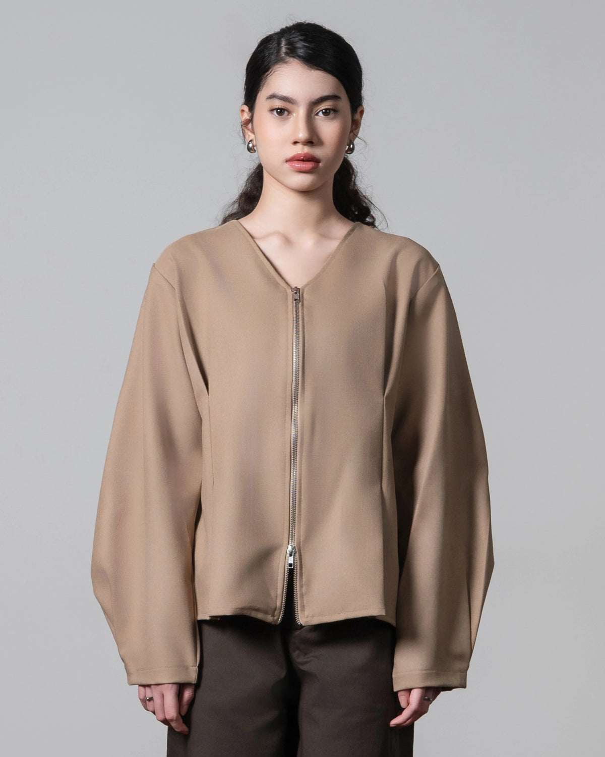 New Sabi Blouse Khaki - Kajuaruna