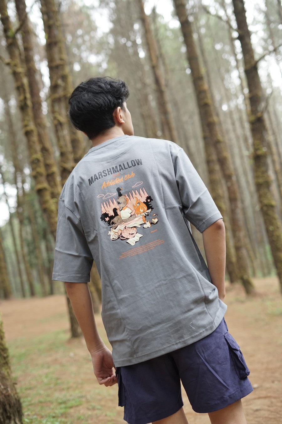 Marshmallow TShirt Deep Grey - All March