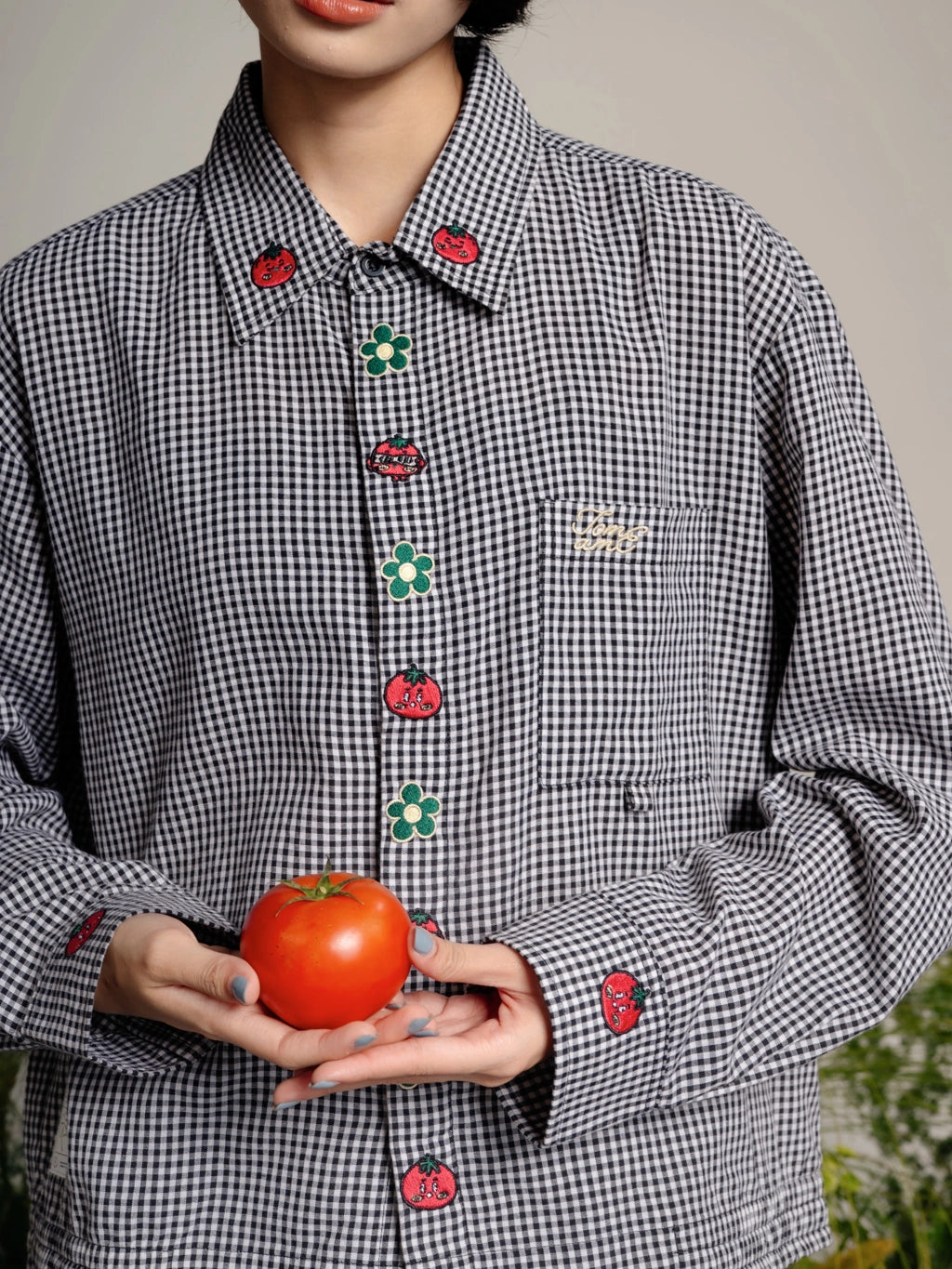 Tometo Plaid Shirt Black - Tome Ame