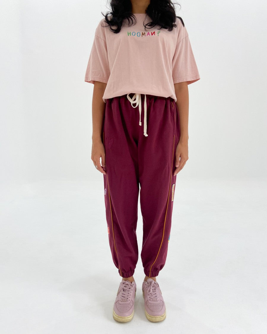 Essentials Burgundy Pants Patches - Earth Major