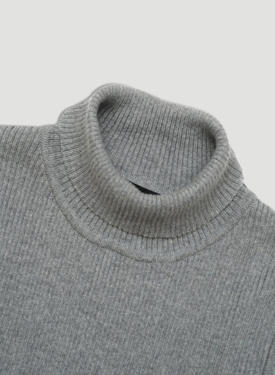Turtle Sleeveless Knit Misty Grey - Thenblank