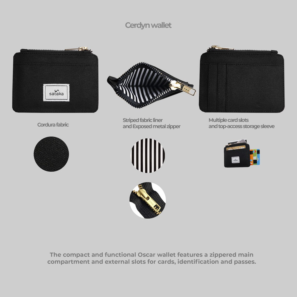 Cerdyn Wallet Black - Sataka