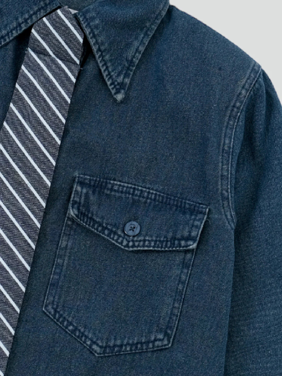Frankie Shirt Dark Denim - Ambra La Moda