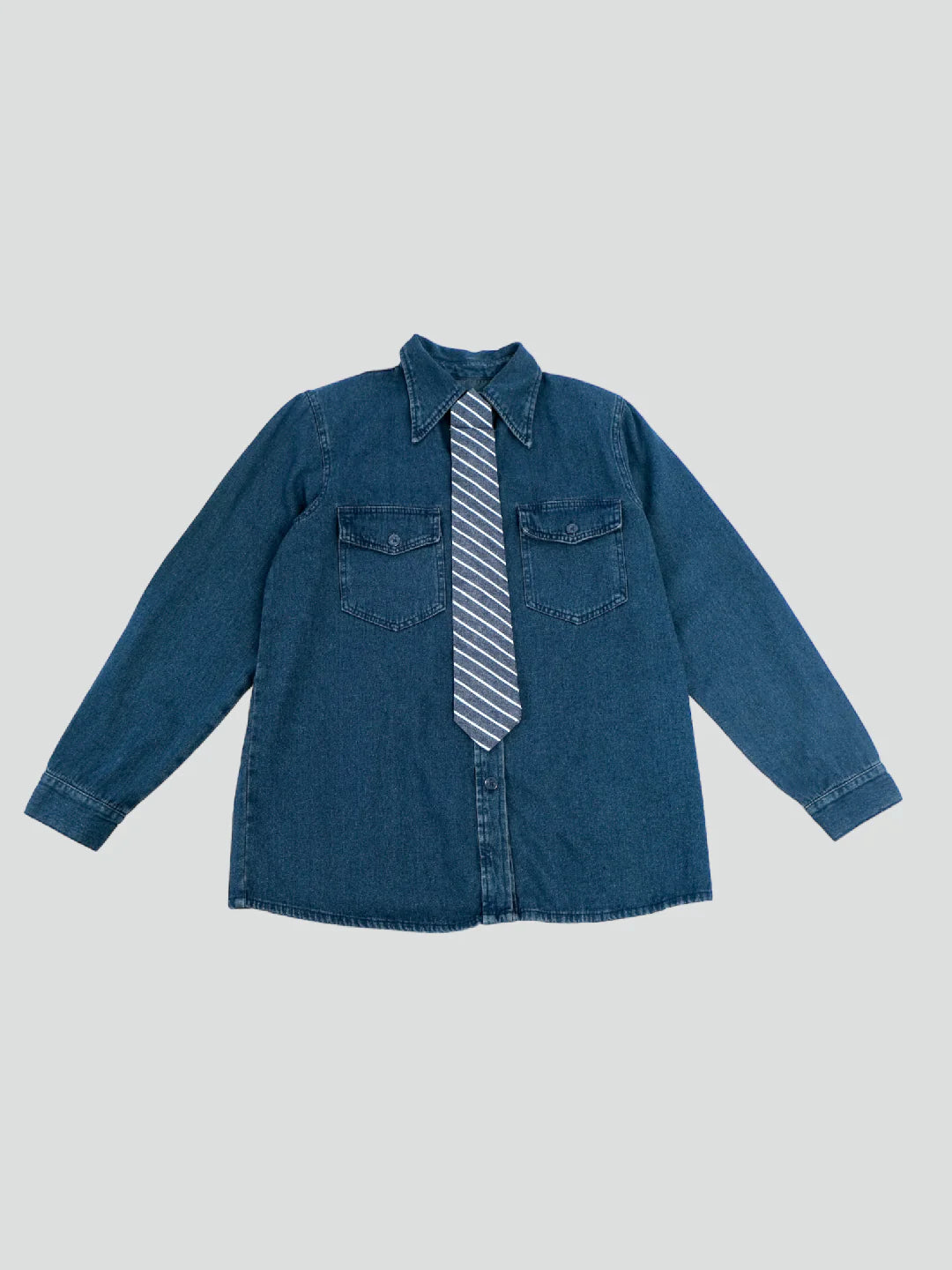 Frankie Shirt Dark Denim - Ambra La Moda