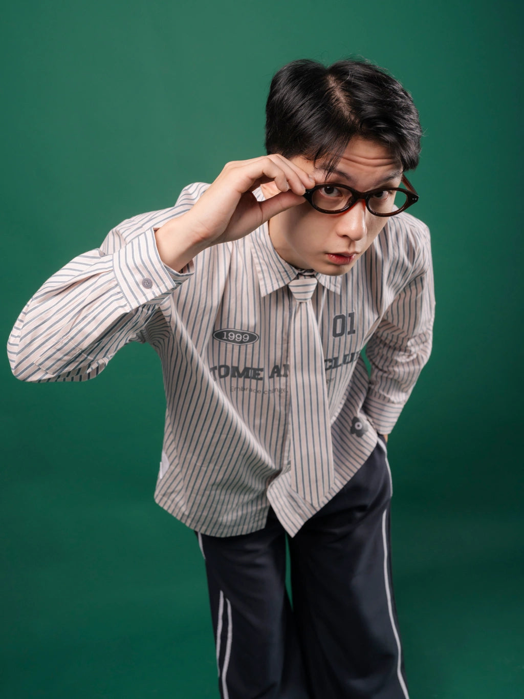 Tome Ame 01 Stripped Shirt Pink - Tome Ame