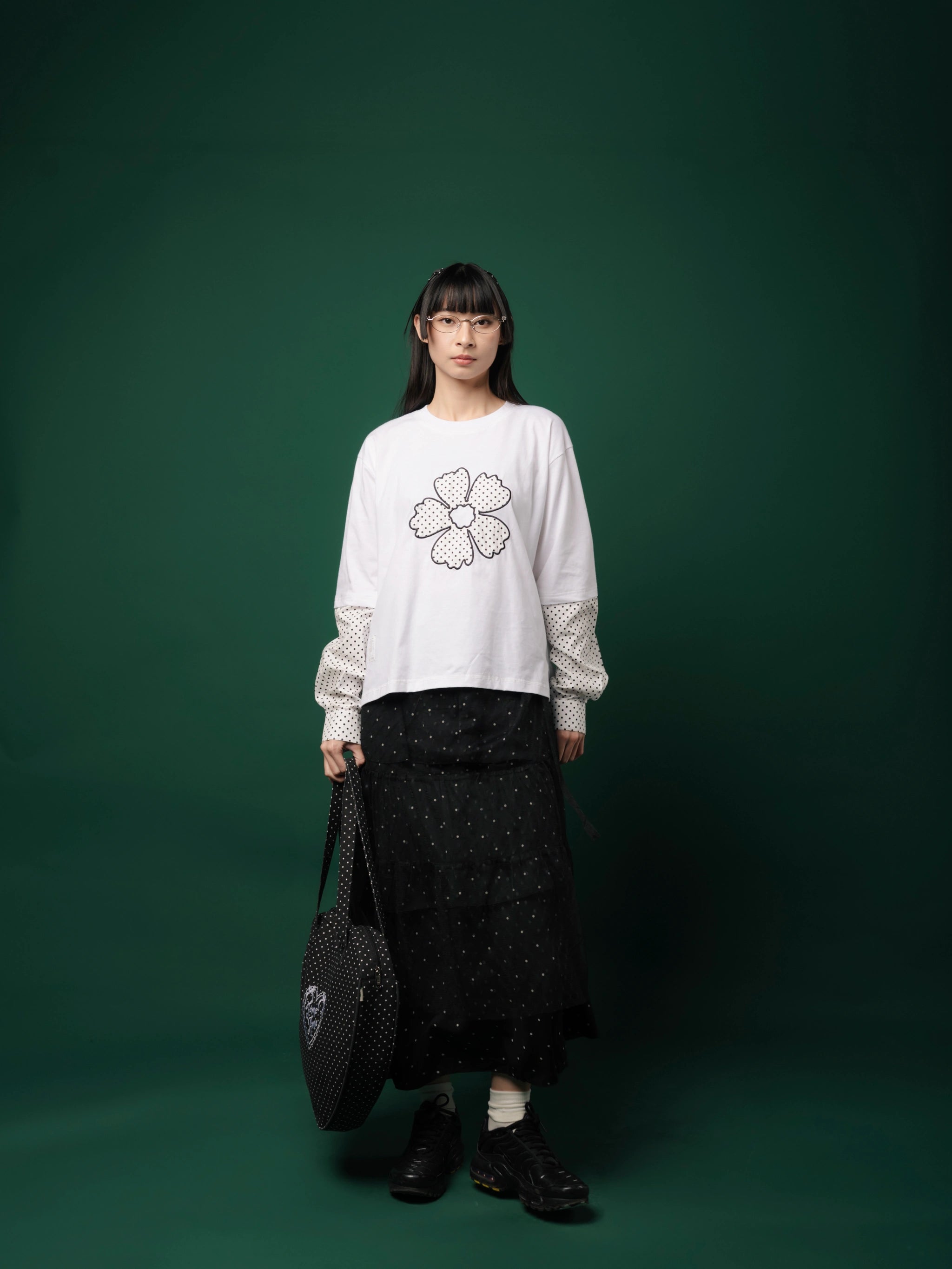 Yukio Longsleeve Tee White - Tome Ame