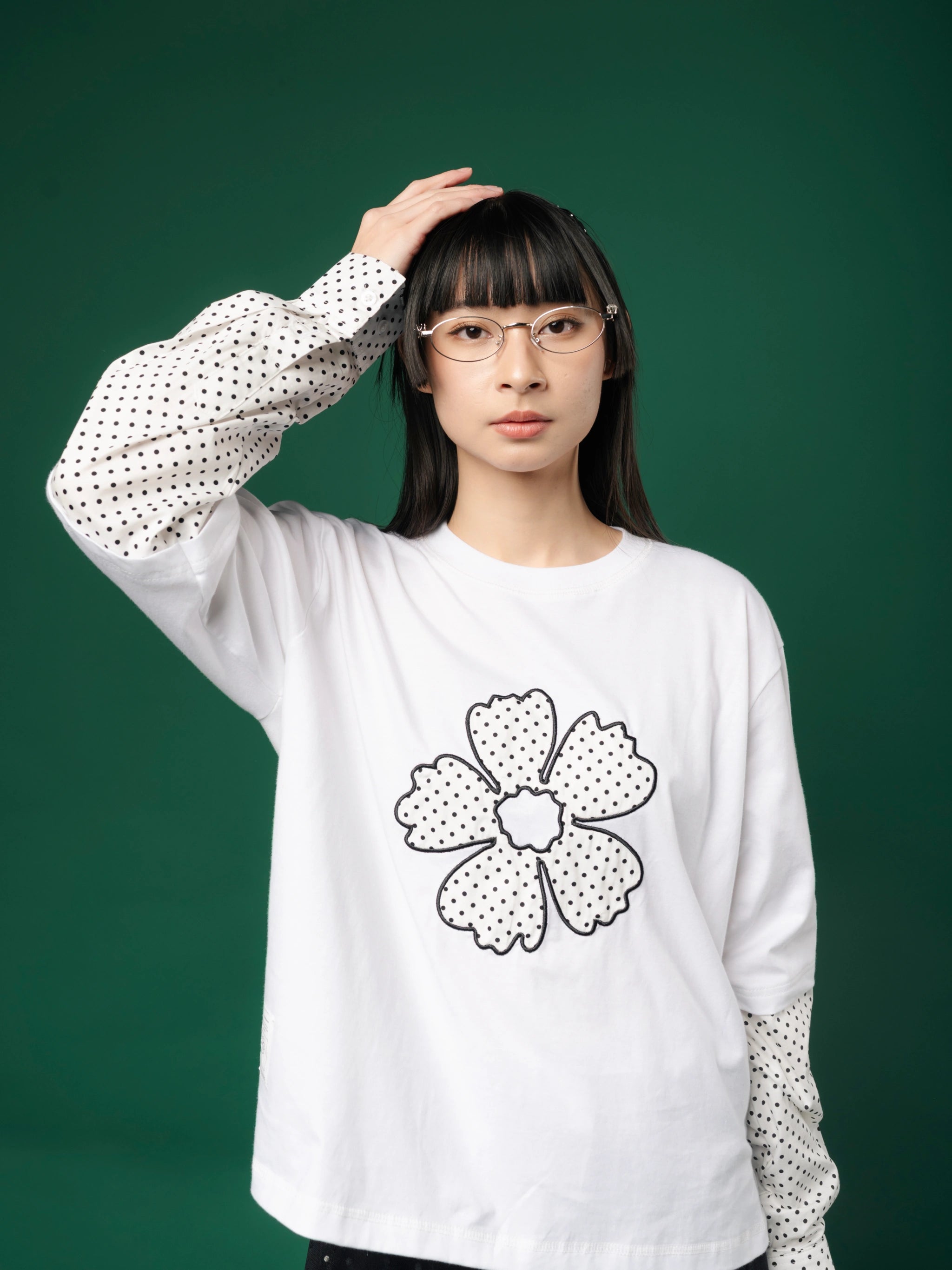 Yukio Longsleeve Tee White - Tome Ame