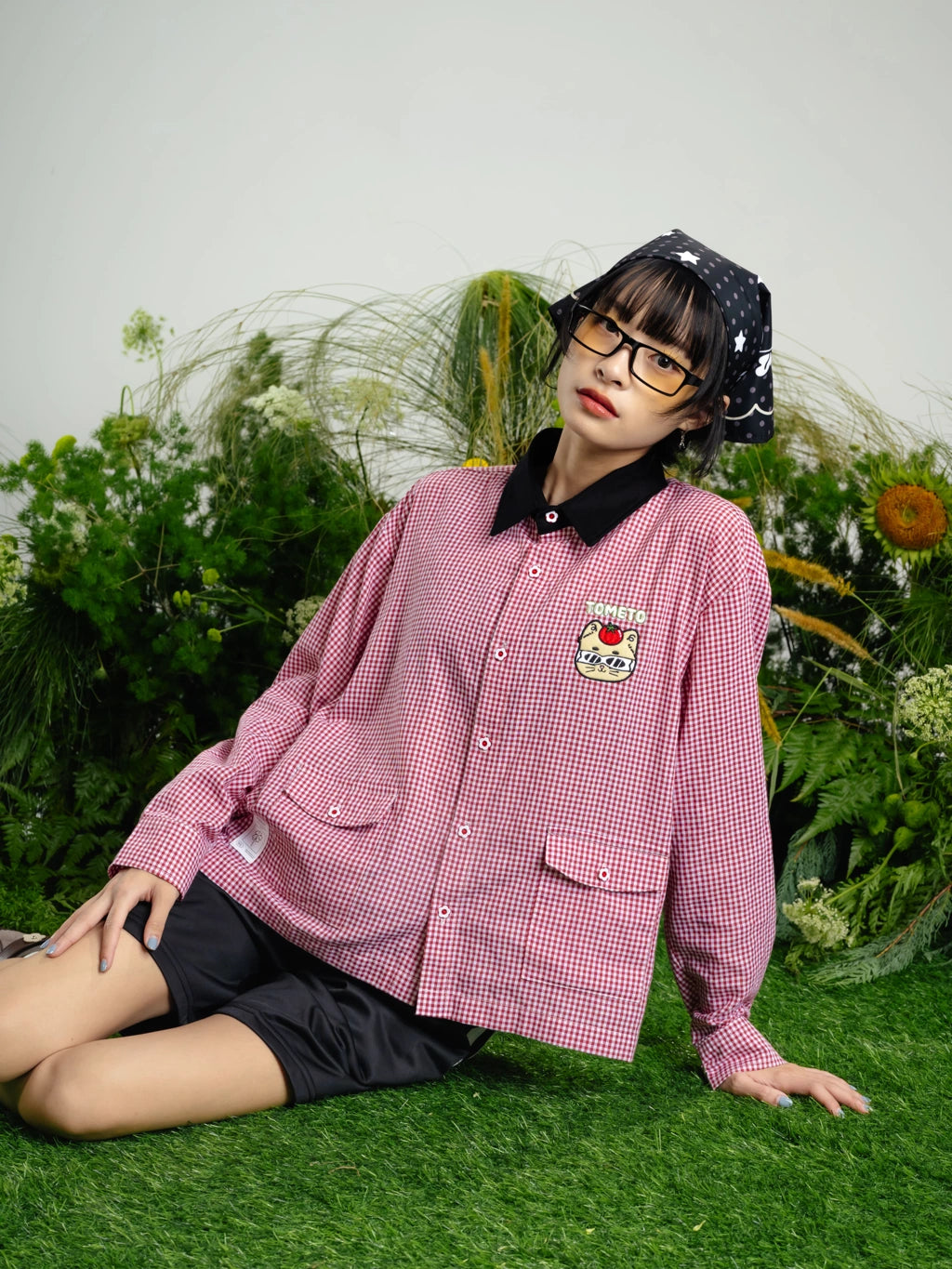 Chiko Plaid Shirt Red - Tome Ame