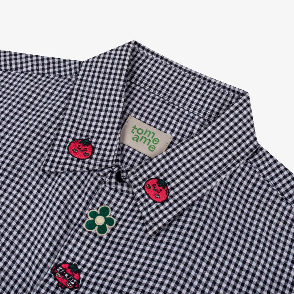 Tometo Plaid Shirt Black - Tome Ame
