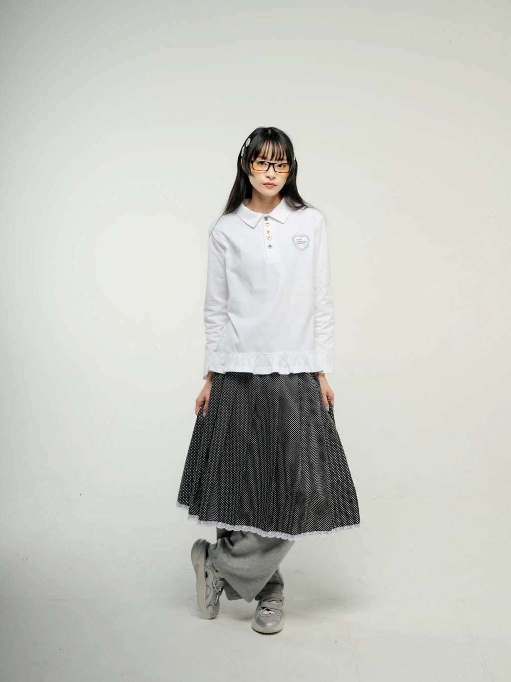 Hanami White Long Sleeve - Tome Ame