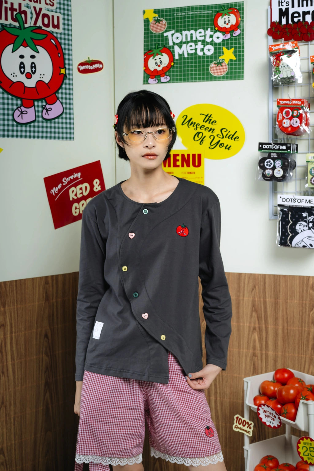 Hitomi Longsleeve Button - Tome Ame