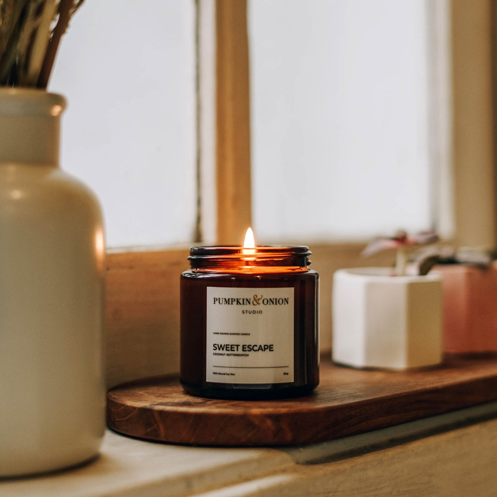 Sweet Escape Scented Candle - Pumpkin & Onion