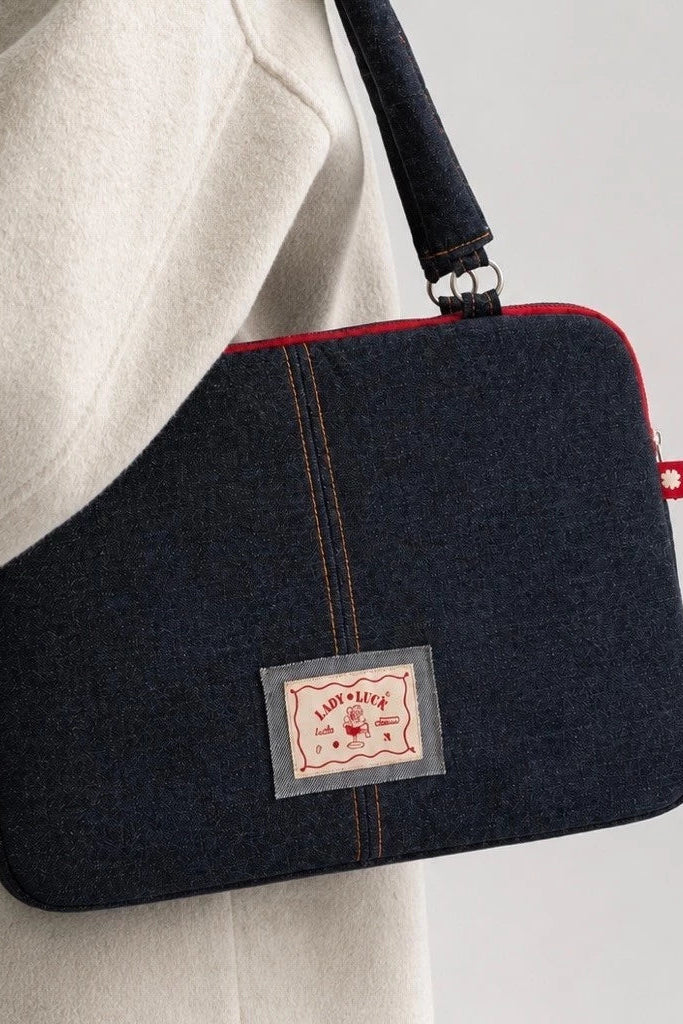 Beatrice Laptop Bag Dark Denim - Luella