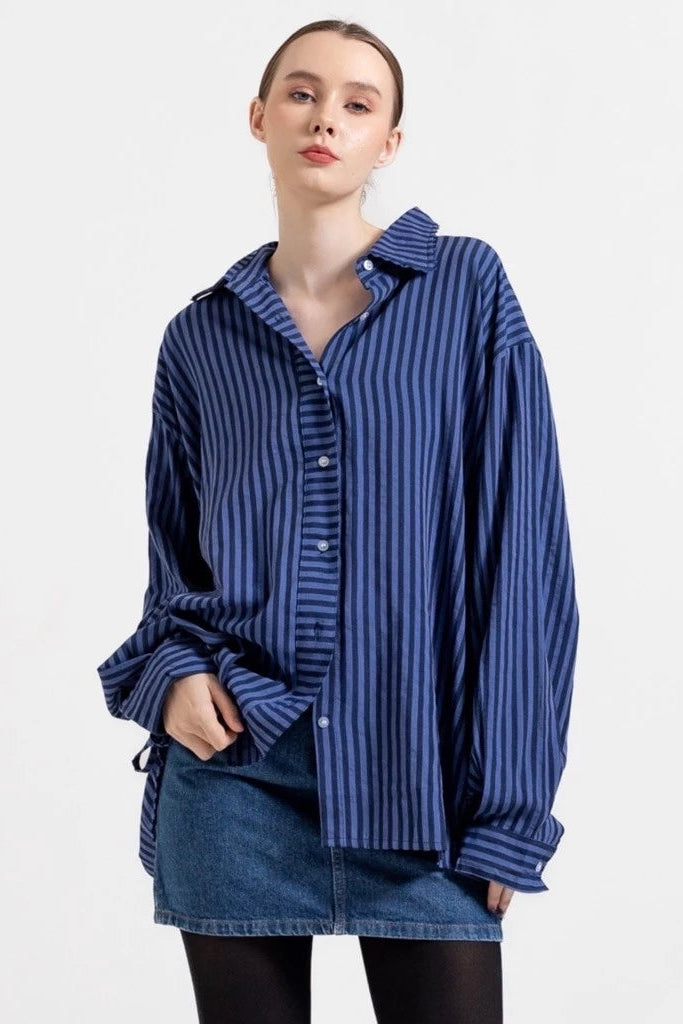 Abby Shirt Navy - Saya Saya