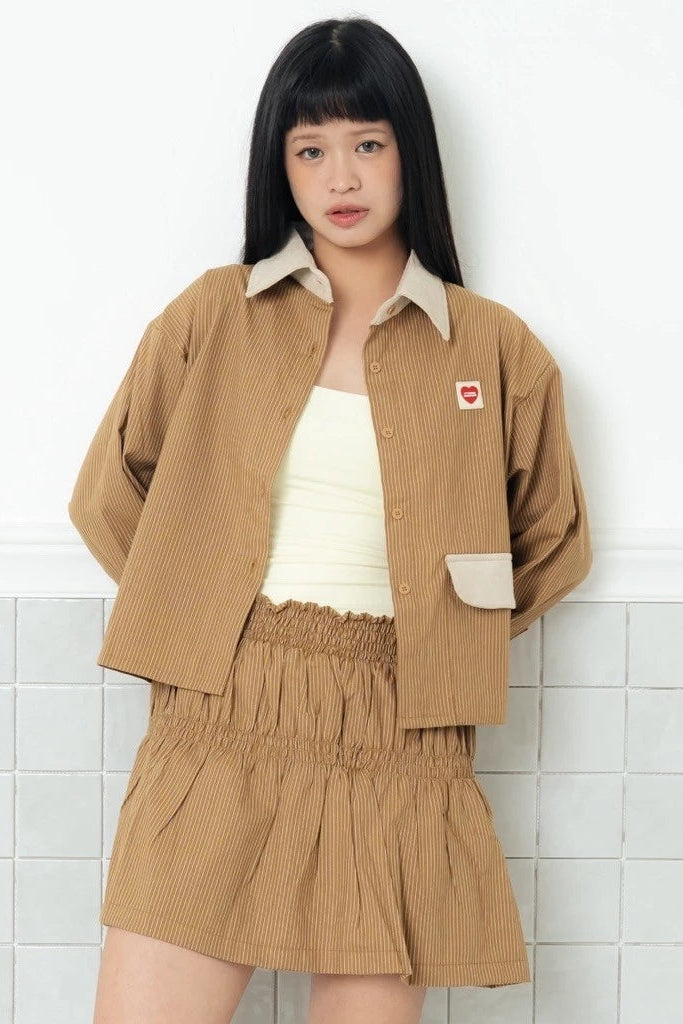 Callum Shirt Brown - Not Your Company