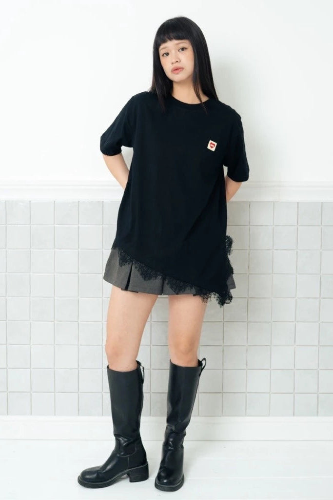 Damson Tee Black - Not Your Company