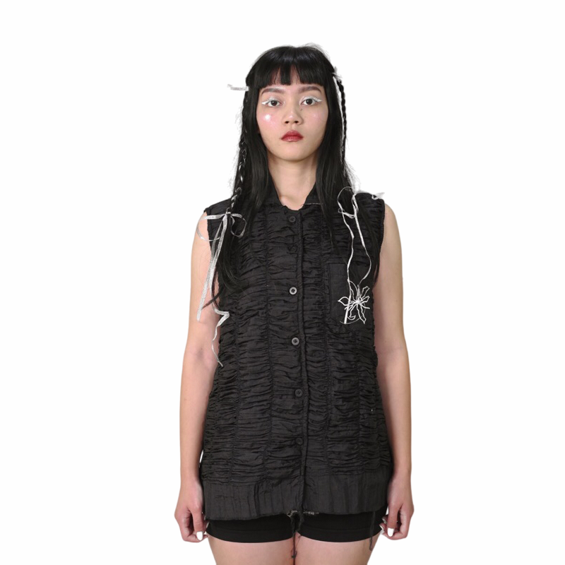 Peony Shirt Black - Magic Beliver