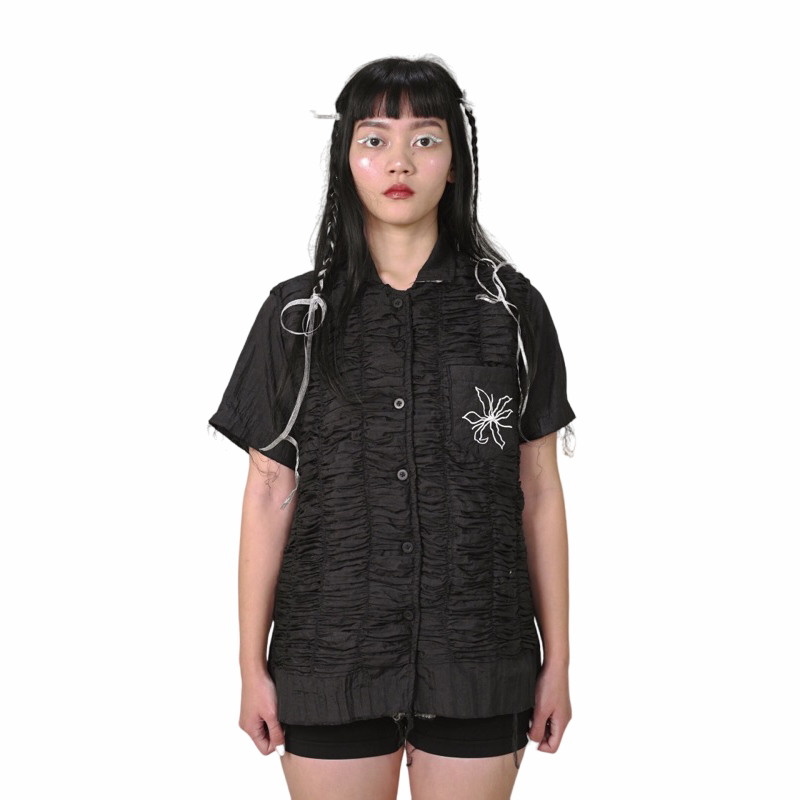 Peony Shirt Black - Magic Beliver
