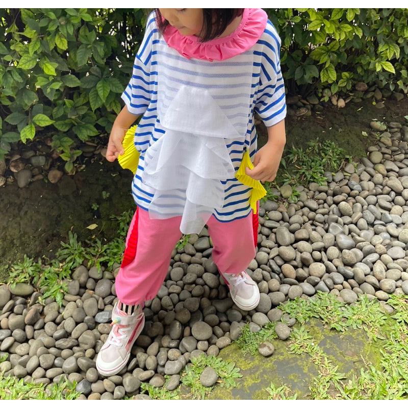 Dreamy Candy Top Stripes Blue - Mplayground