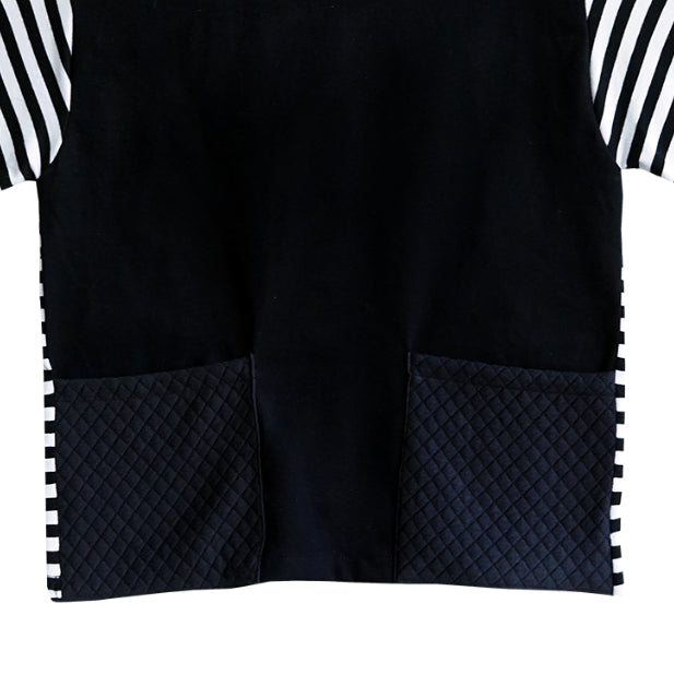 Charcoal Building Block Stripe Tee - Mplayground
