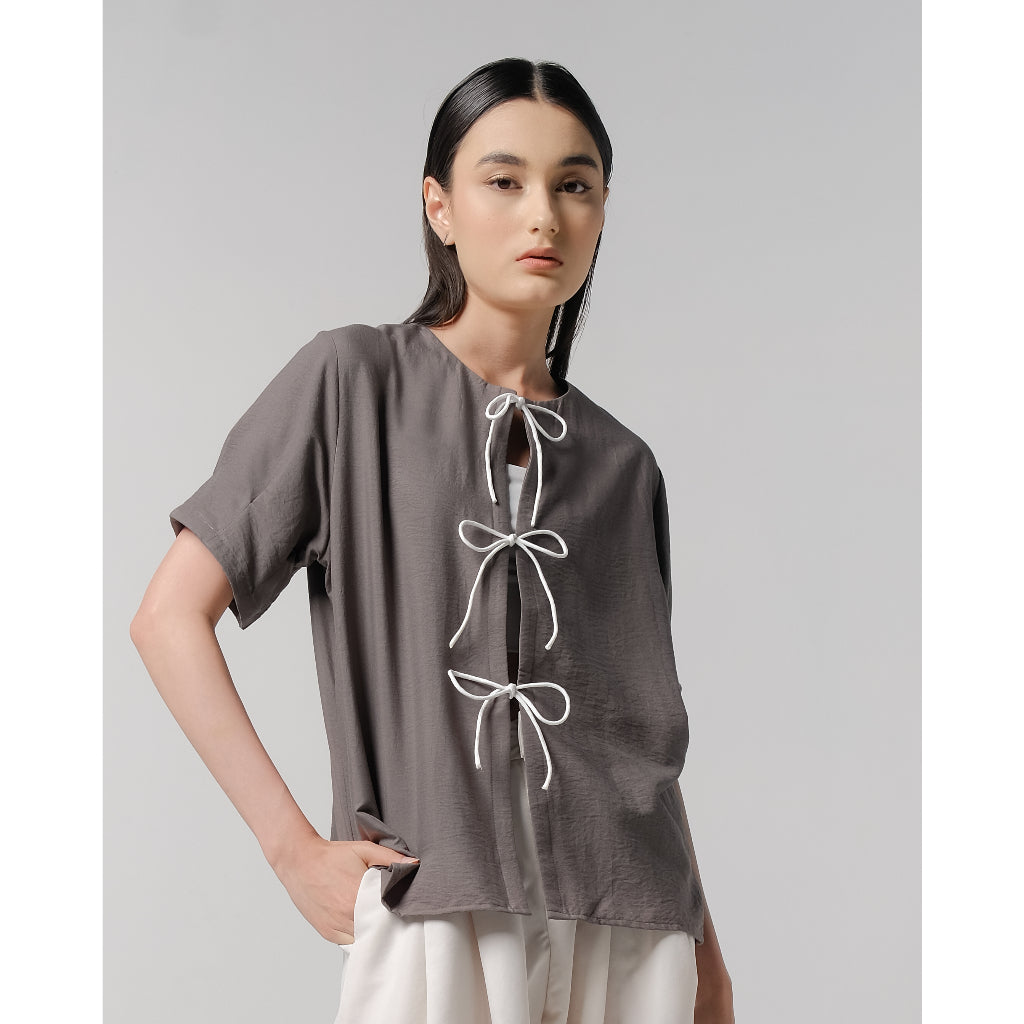 Tail Blouse Grey - Kajuaruna