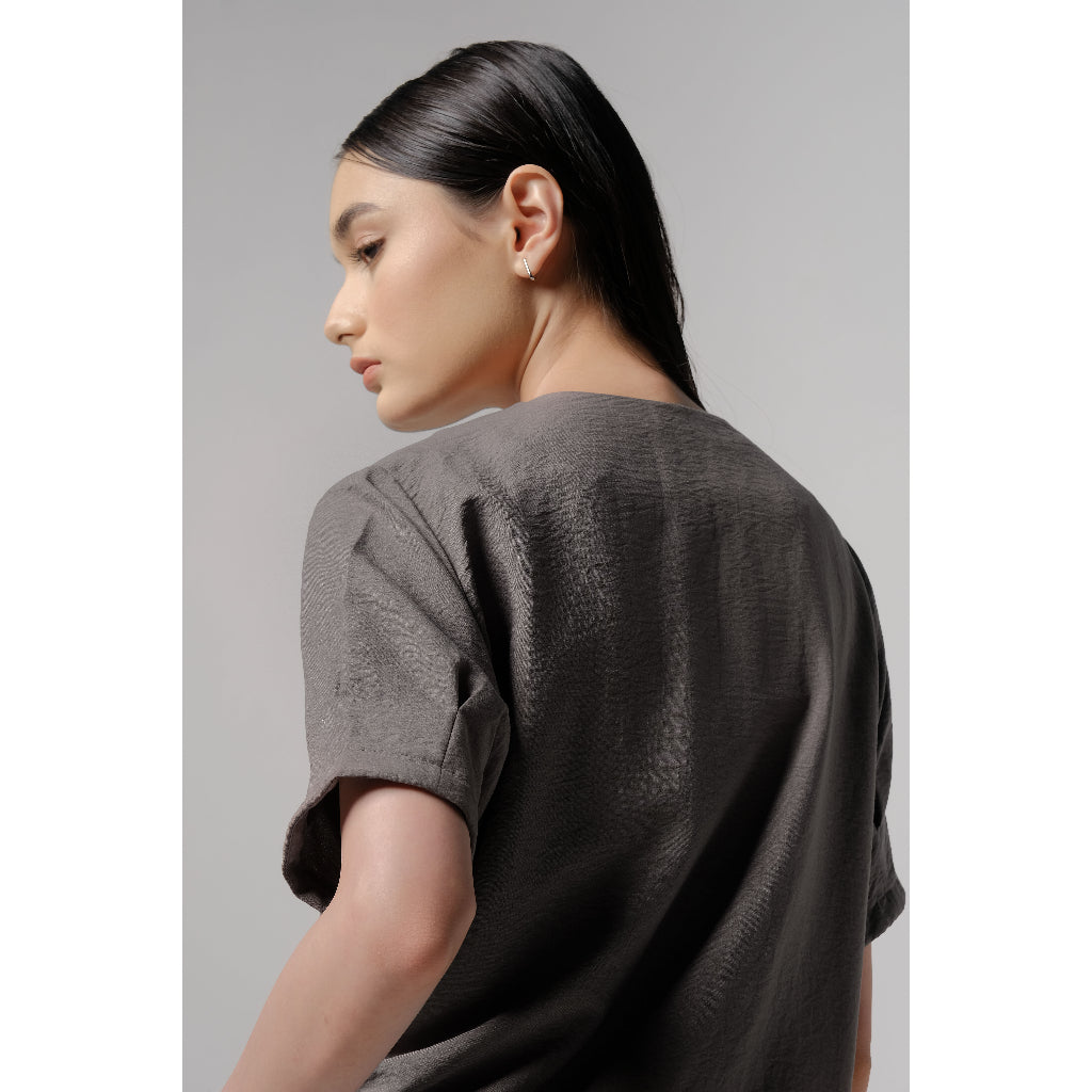 Tail Blouse Grey - Kajuaruna