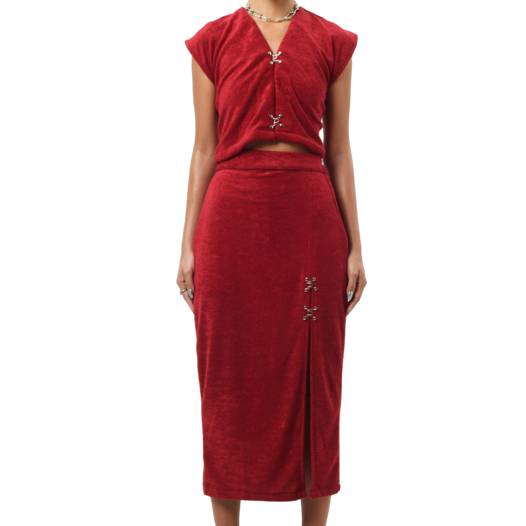 Suney Top In Maroon - Isoos Studios