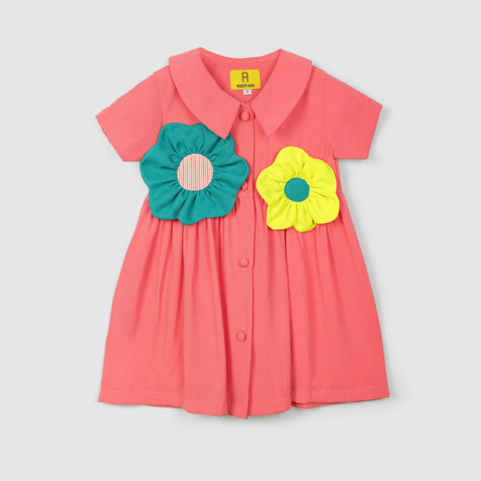 Scarlet Dress Peach - Amber Kids