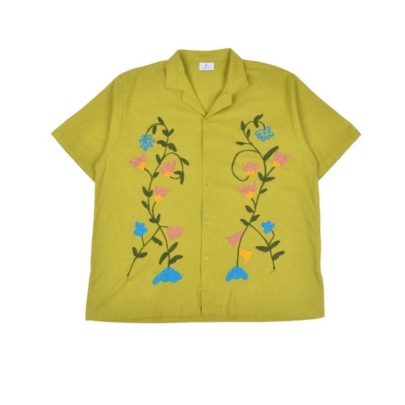 Peonia Green Shirt - Sanje