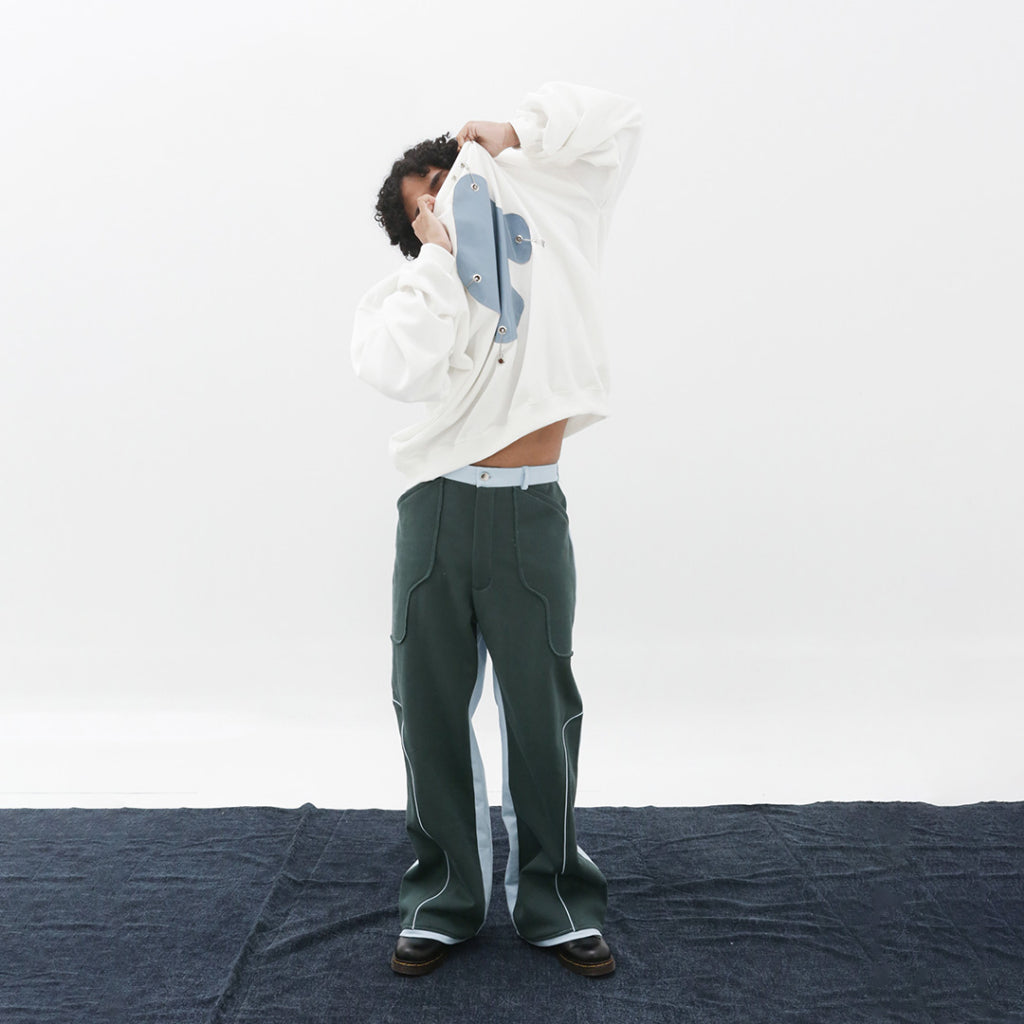 Nile Sweater White Blue- Reise