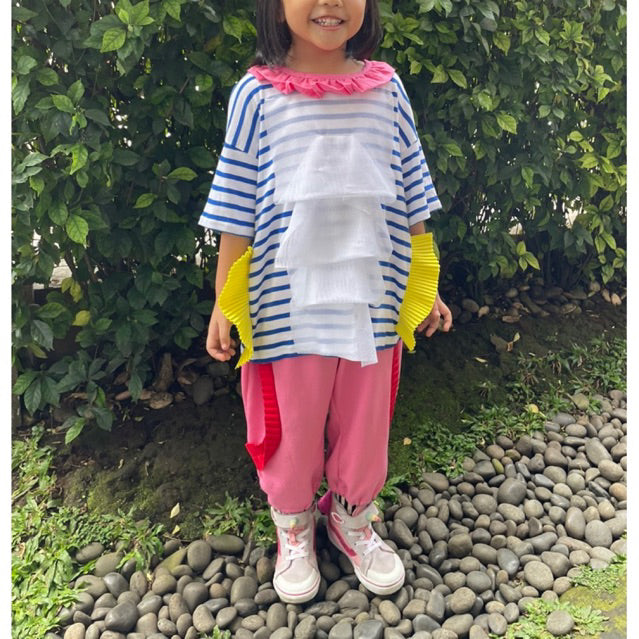 Dreamy Candy Top Stripes Blue - Mplayground