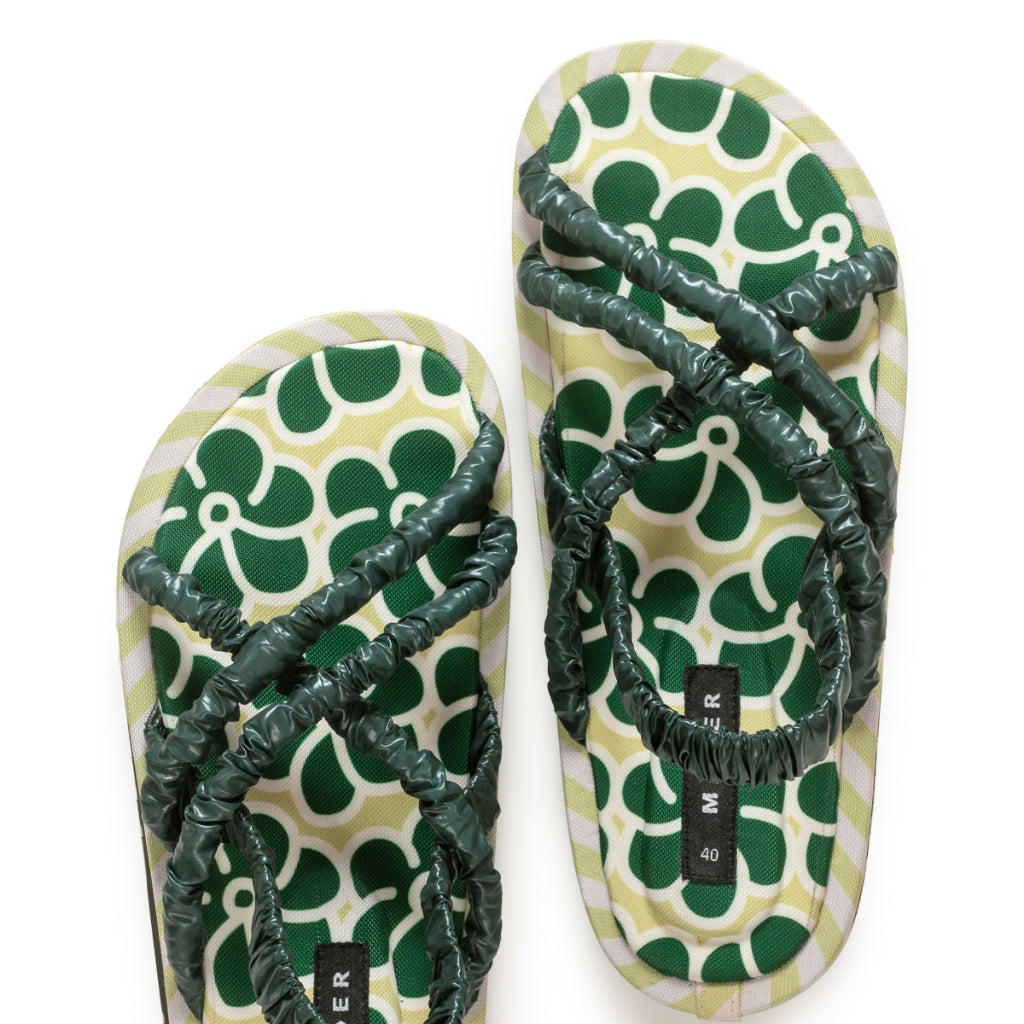 Mader Criss Cross Printed Green 3