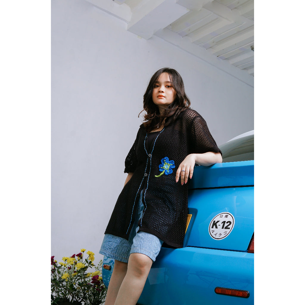 Beverly Gwen Knit Shirt Black - Eotes