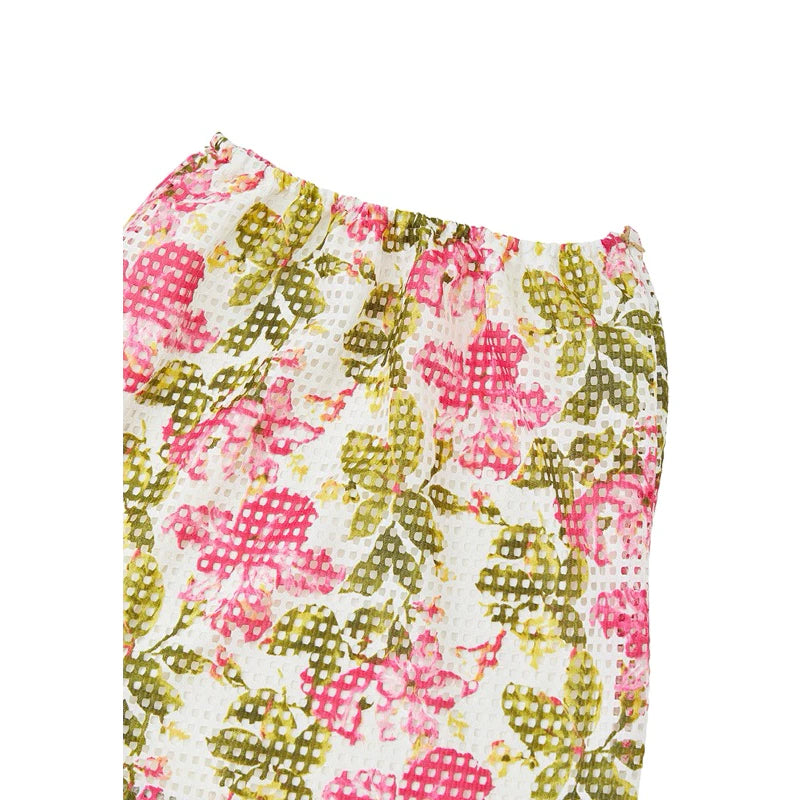 Paradise Skirt Pink White Green - Dear