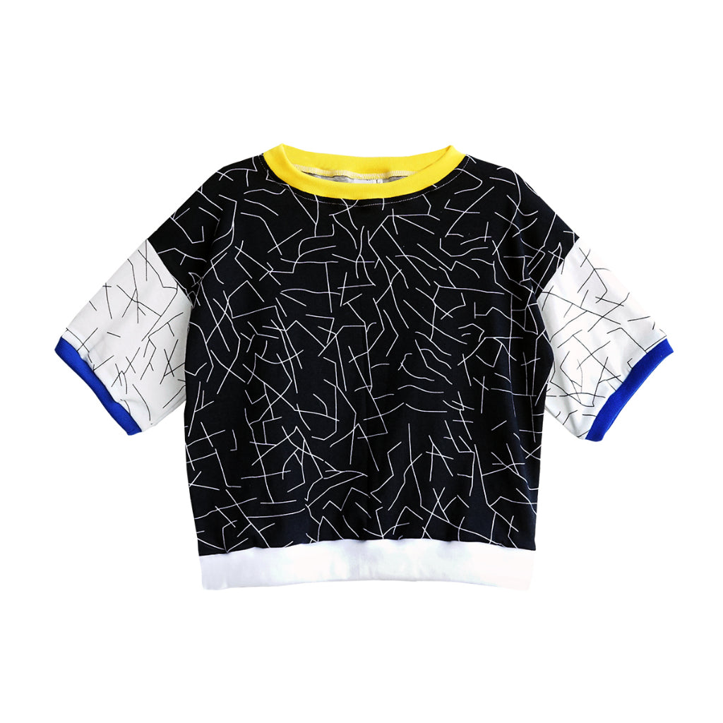 Play Lines Tee Black - Mplayground