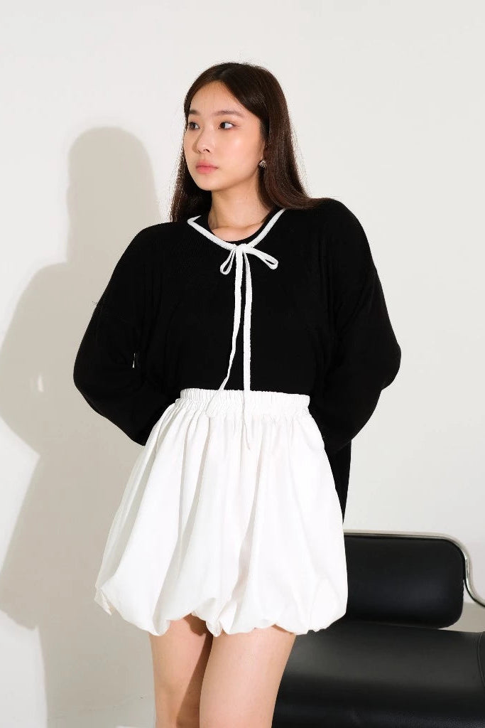 Baloon Skirt Short White - Pukka