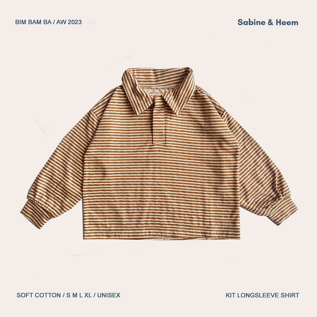 Kit Long Sleeve Shirt Brown - Sabine & Heem