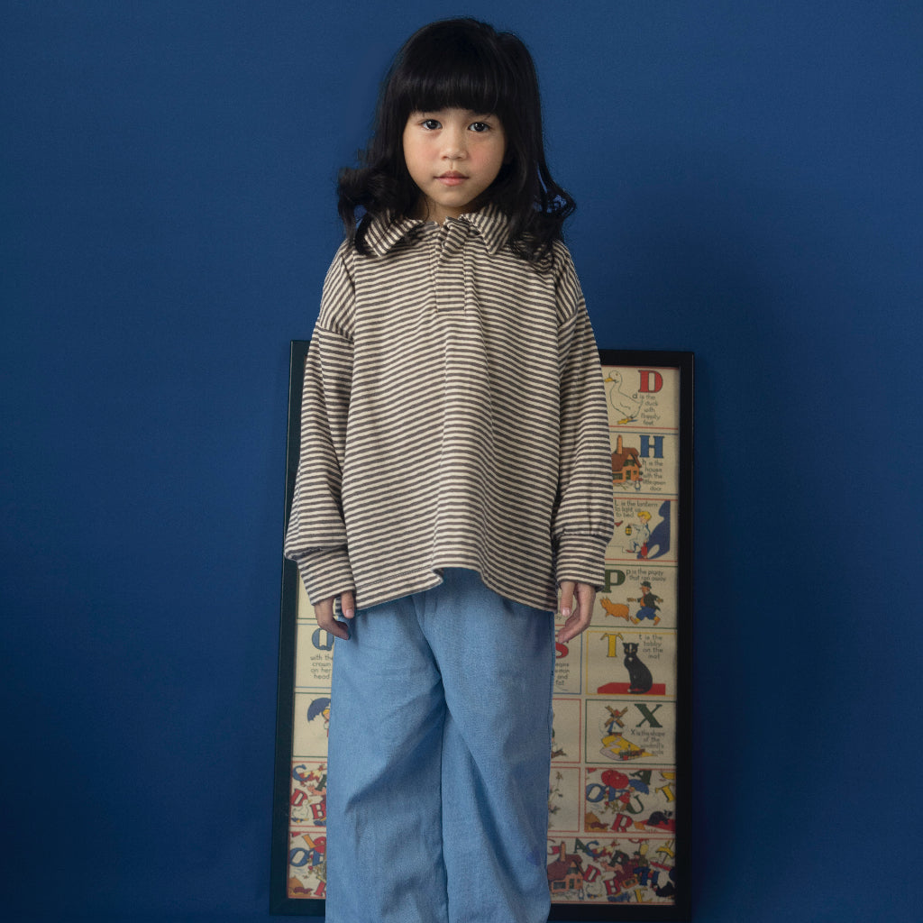 Kit Long Sleeve Shirt Charcoal - Sabine & Heem
