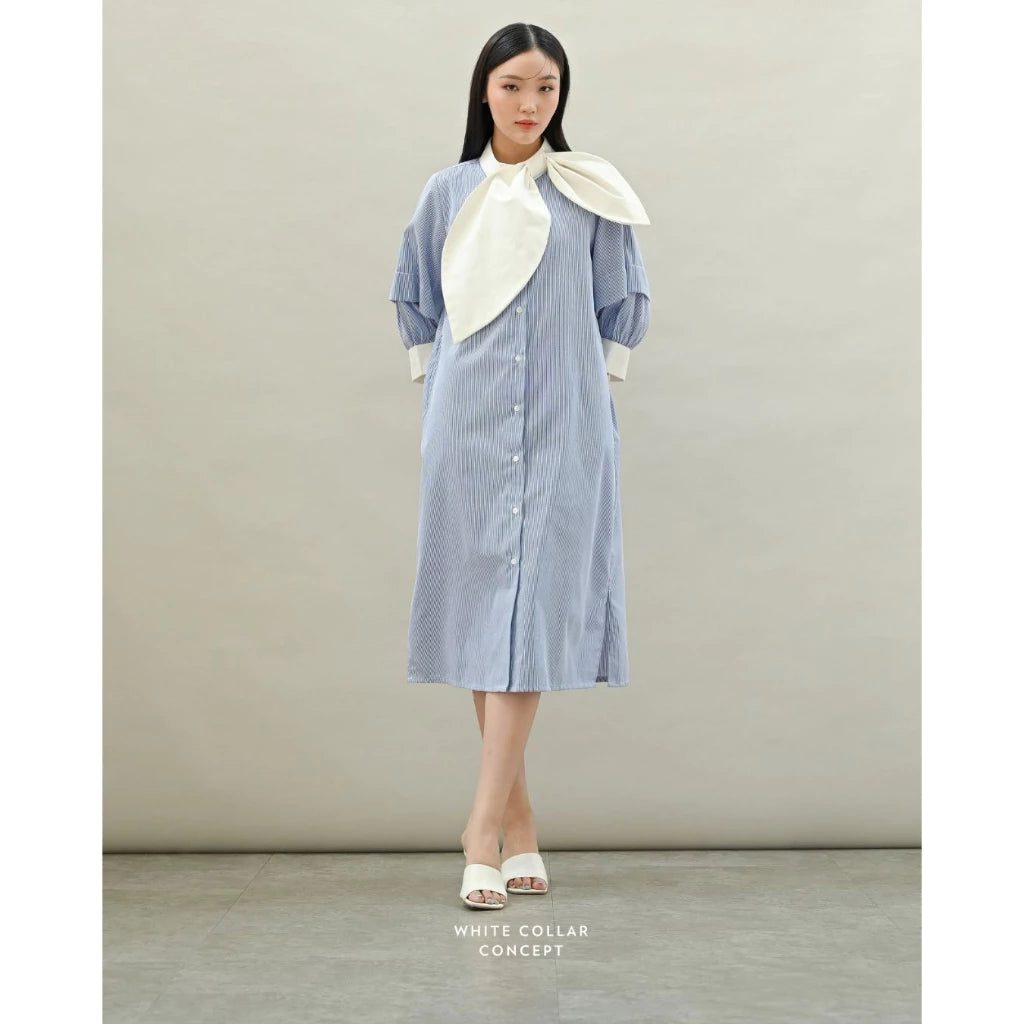 Livy Dress - White Collar Concept