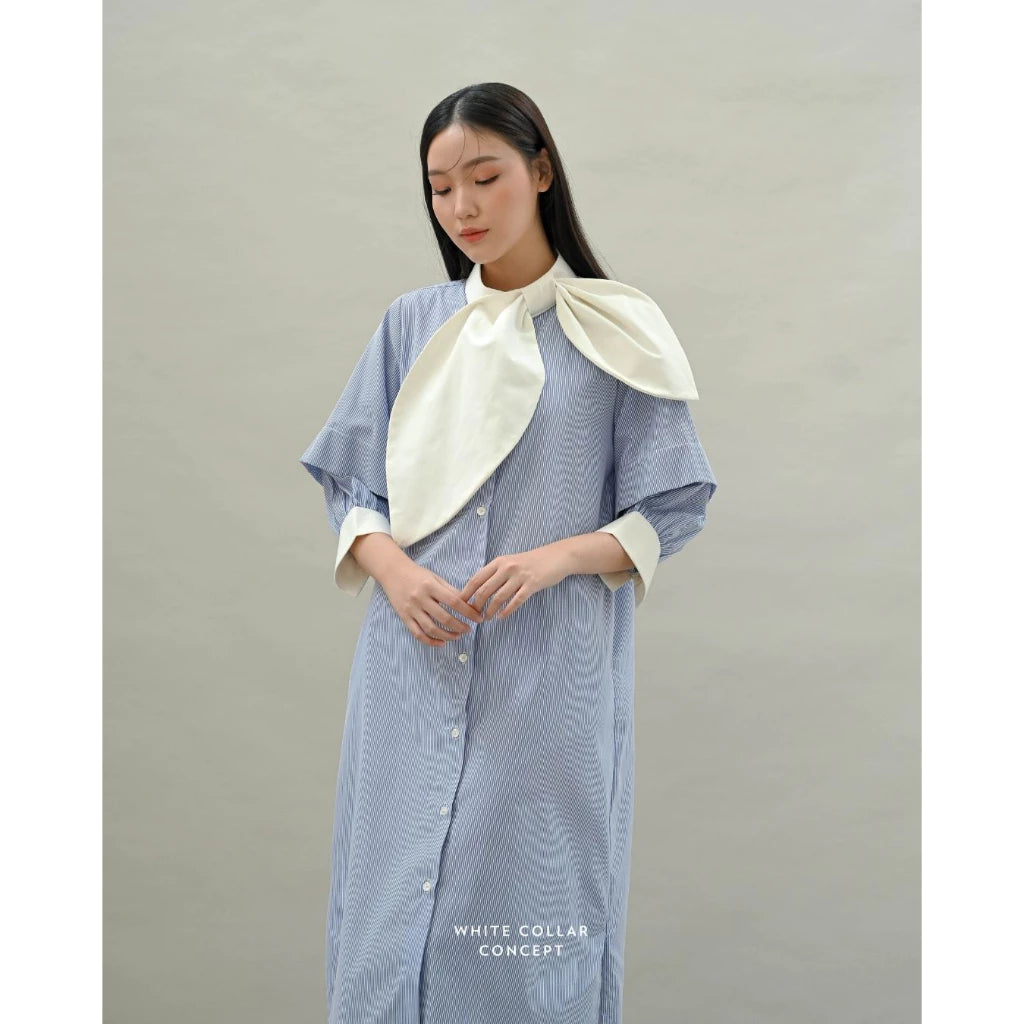Livy Dress - White Collar Concept
