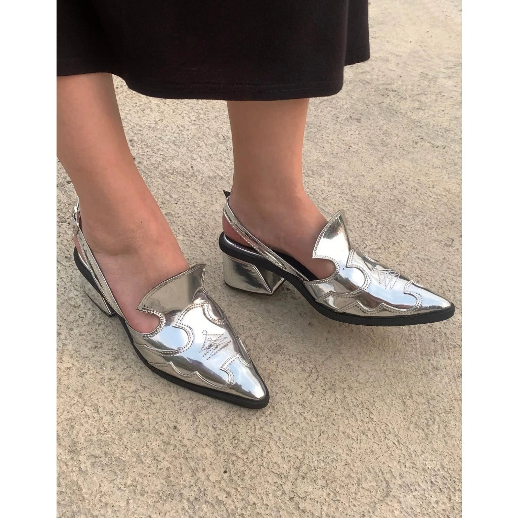Taylor Heels Silver - Alexalexa