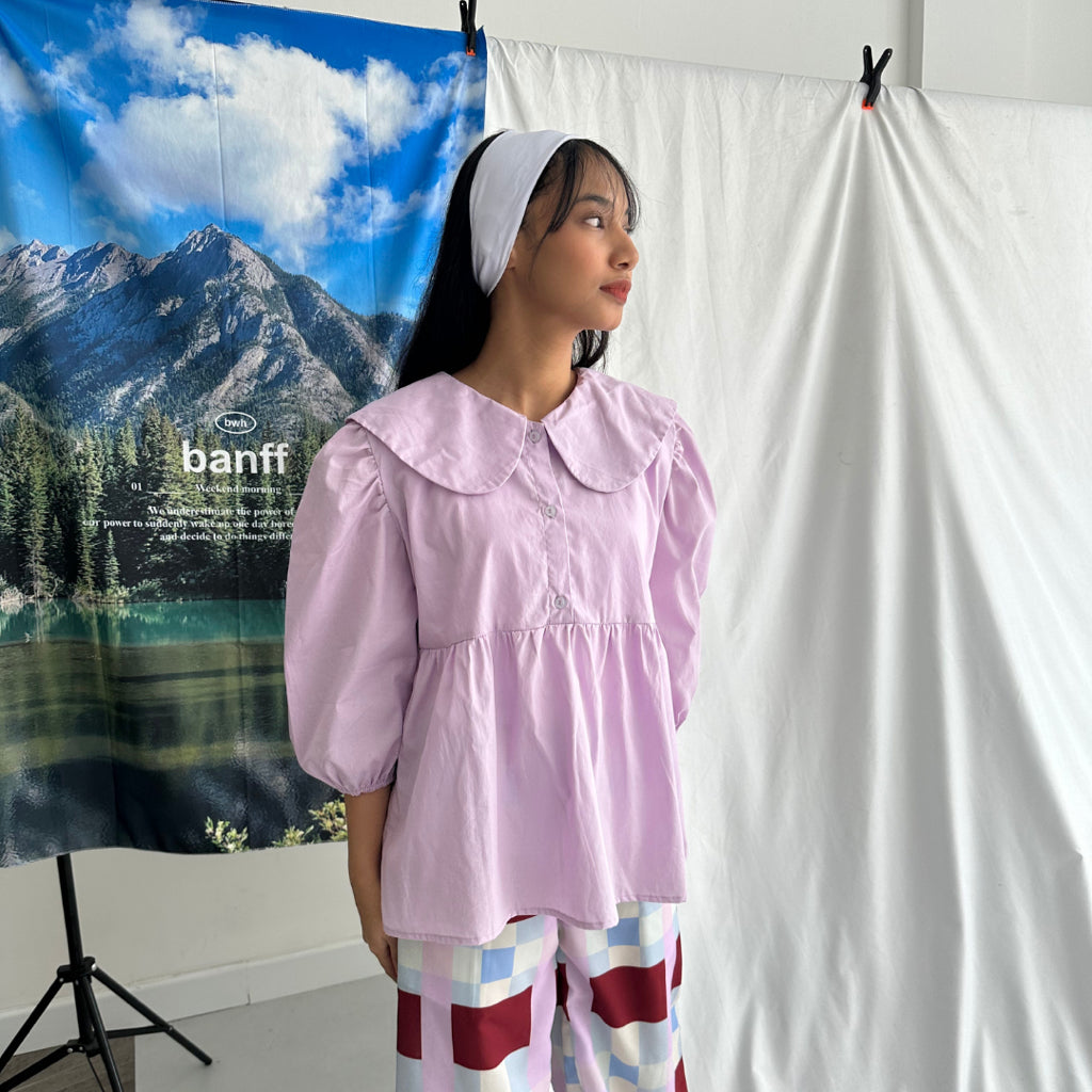 Scallop Chemise Pink Shirt - Tuff Puff