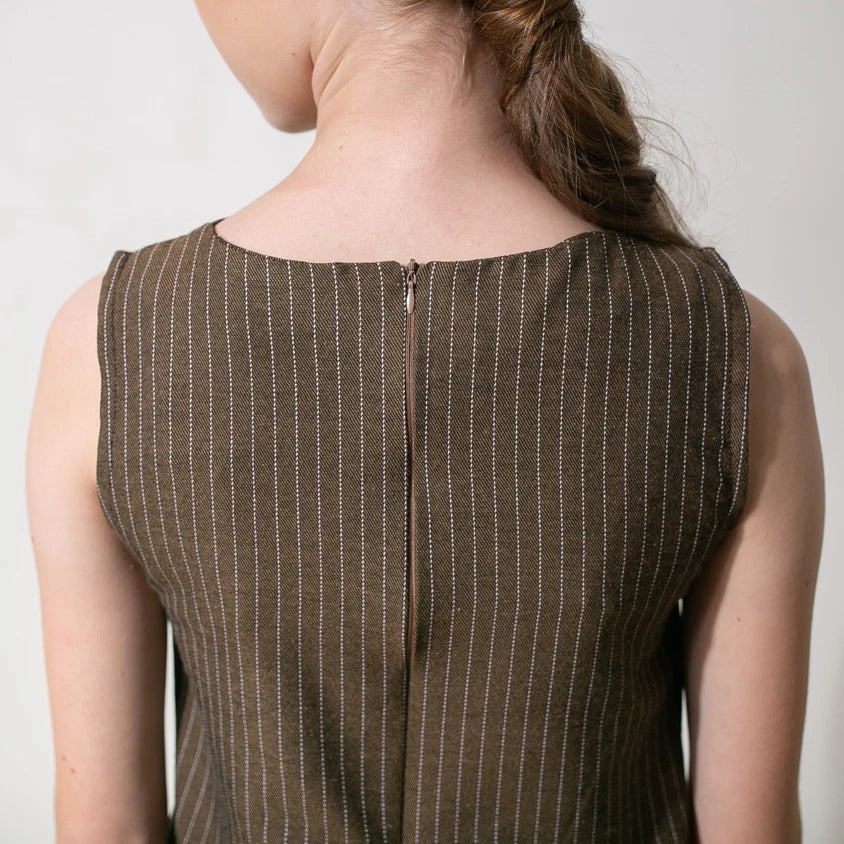 Key Sleeveless Top Brown - Tuff Puff