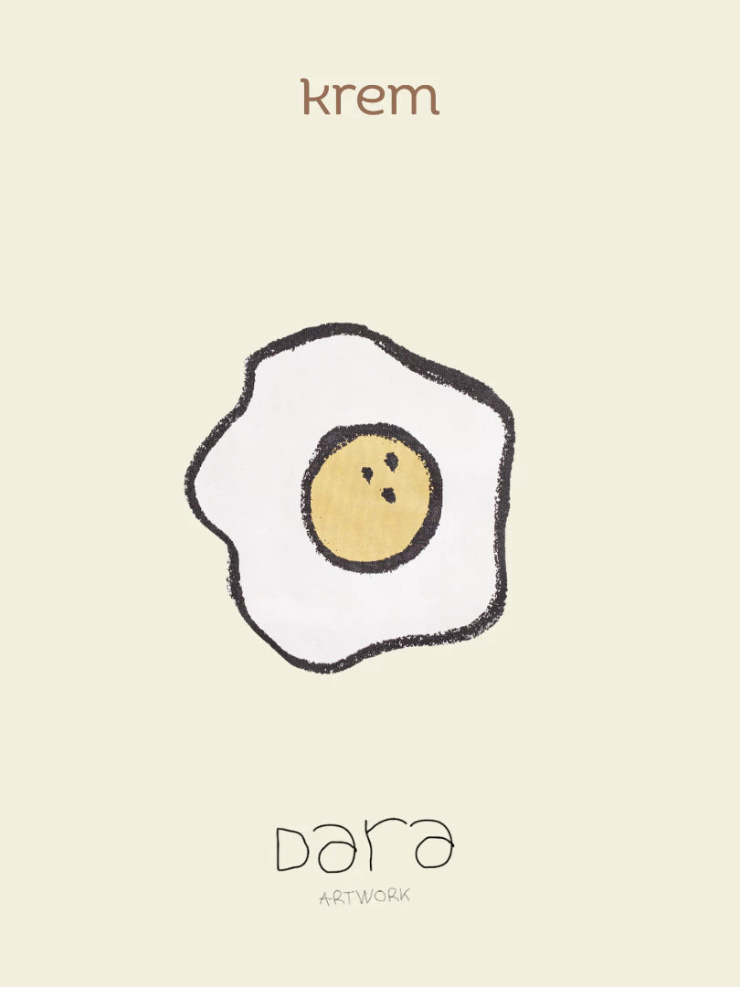 HGL Bambini - Little Artist Tees - Egg - Krem