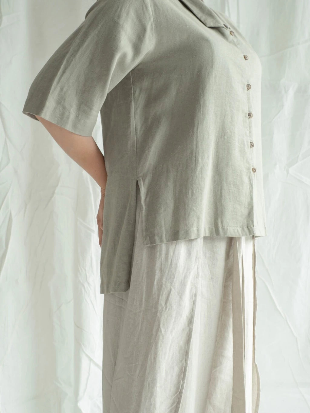 New Kemeja Kelana - Sand - Labuan Linen Wear