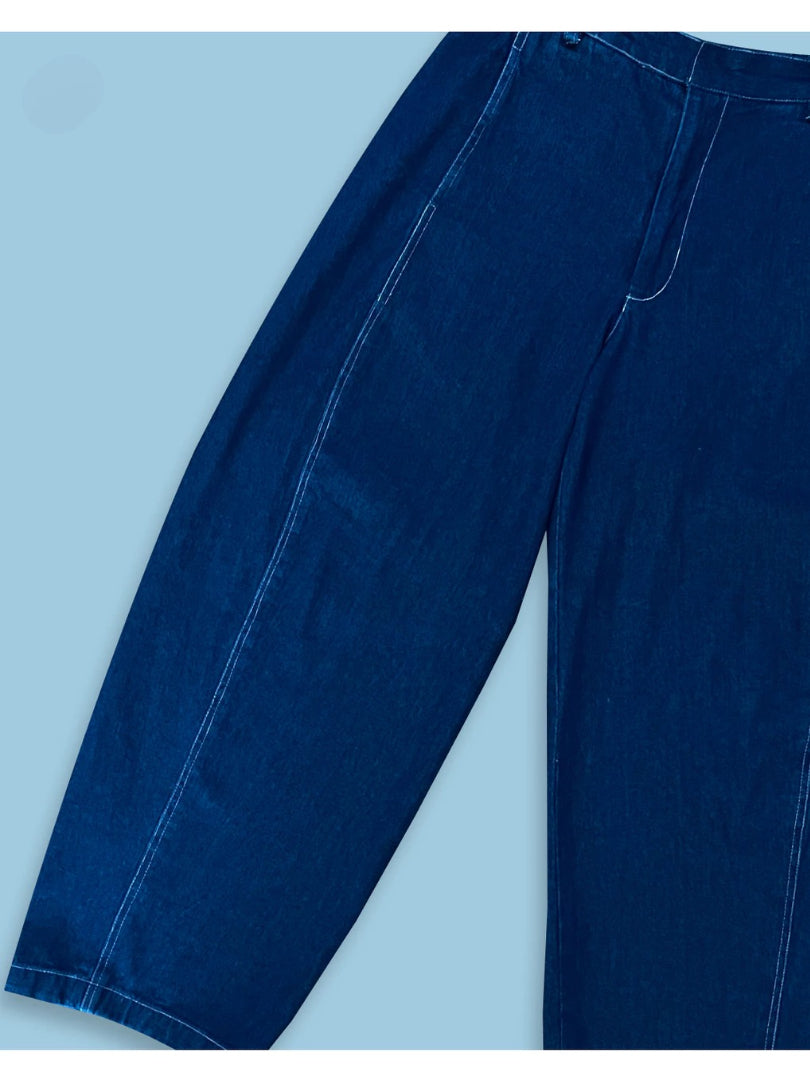 Odette Barrel Blue Jeans - Numana