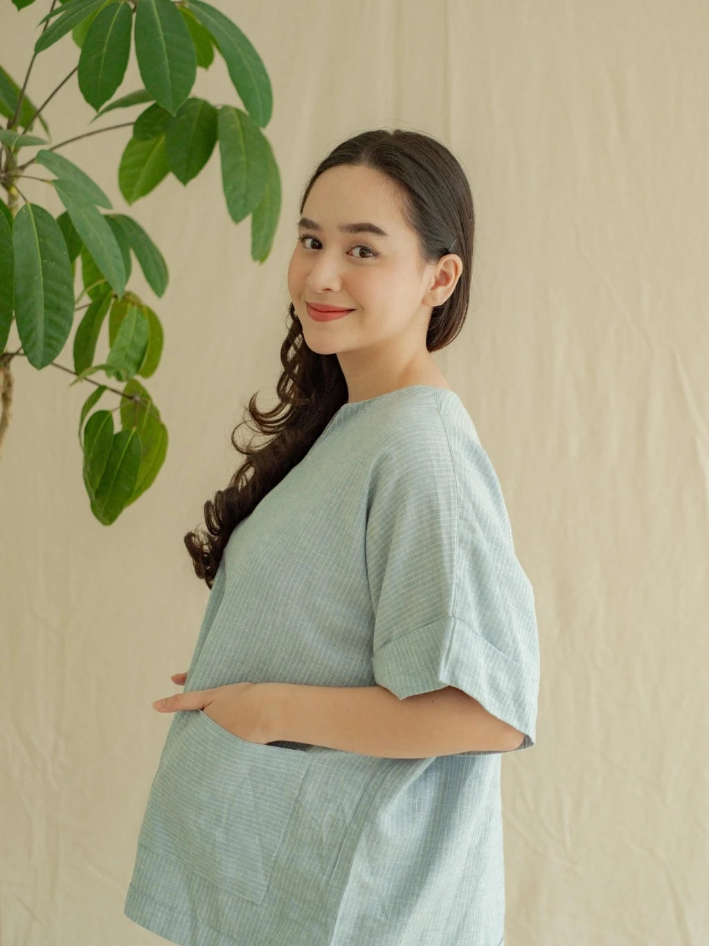Nala Shirt Salur - Labuan Linen Wear