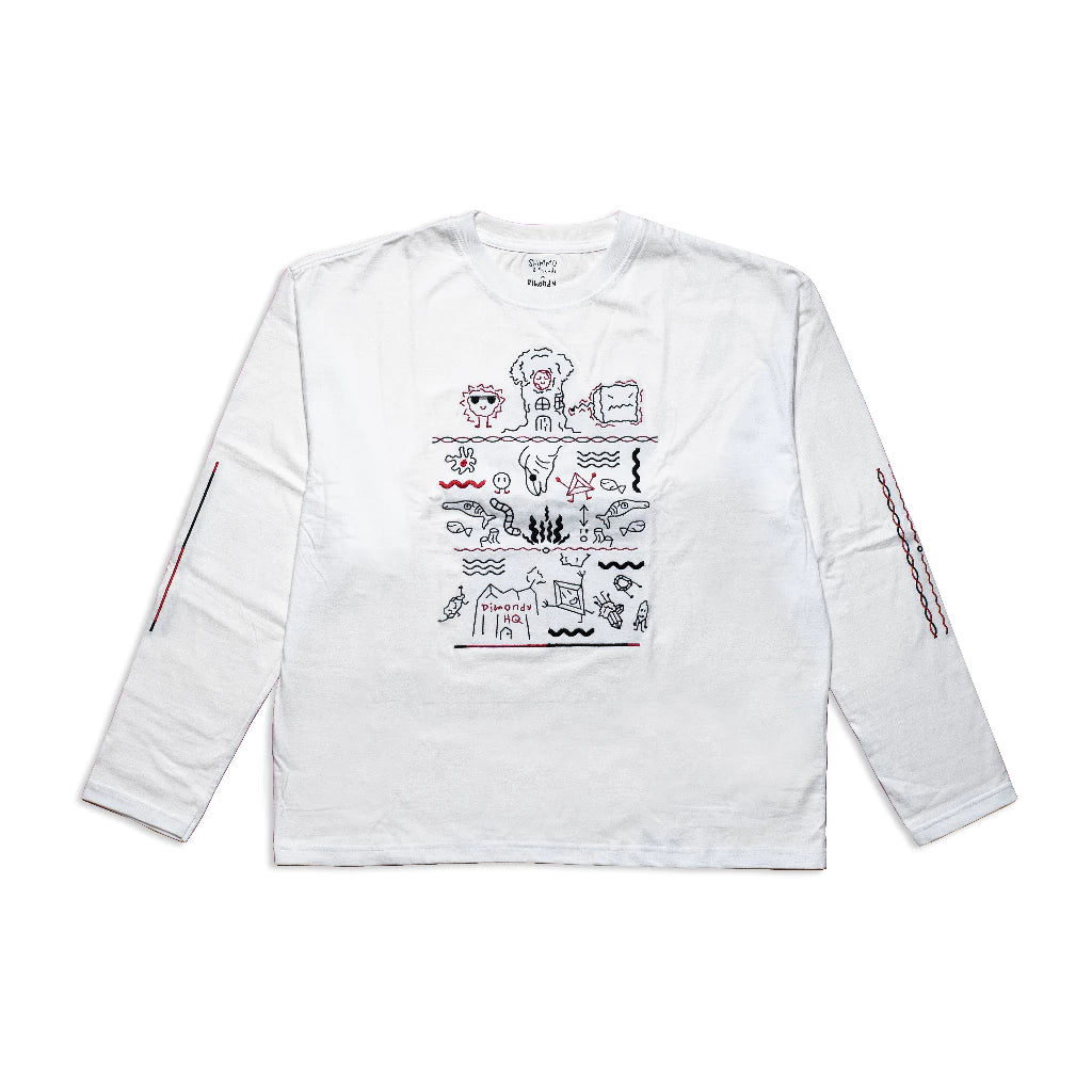 Ancient Relief Adult Long Sleeve T-Shirt - Shimmu And Friends