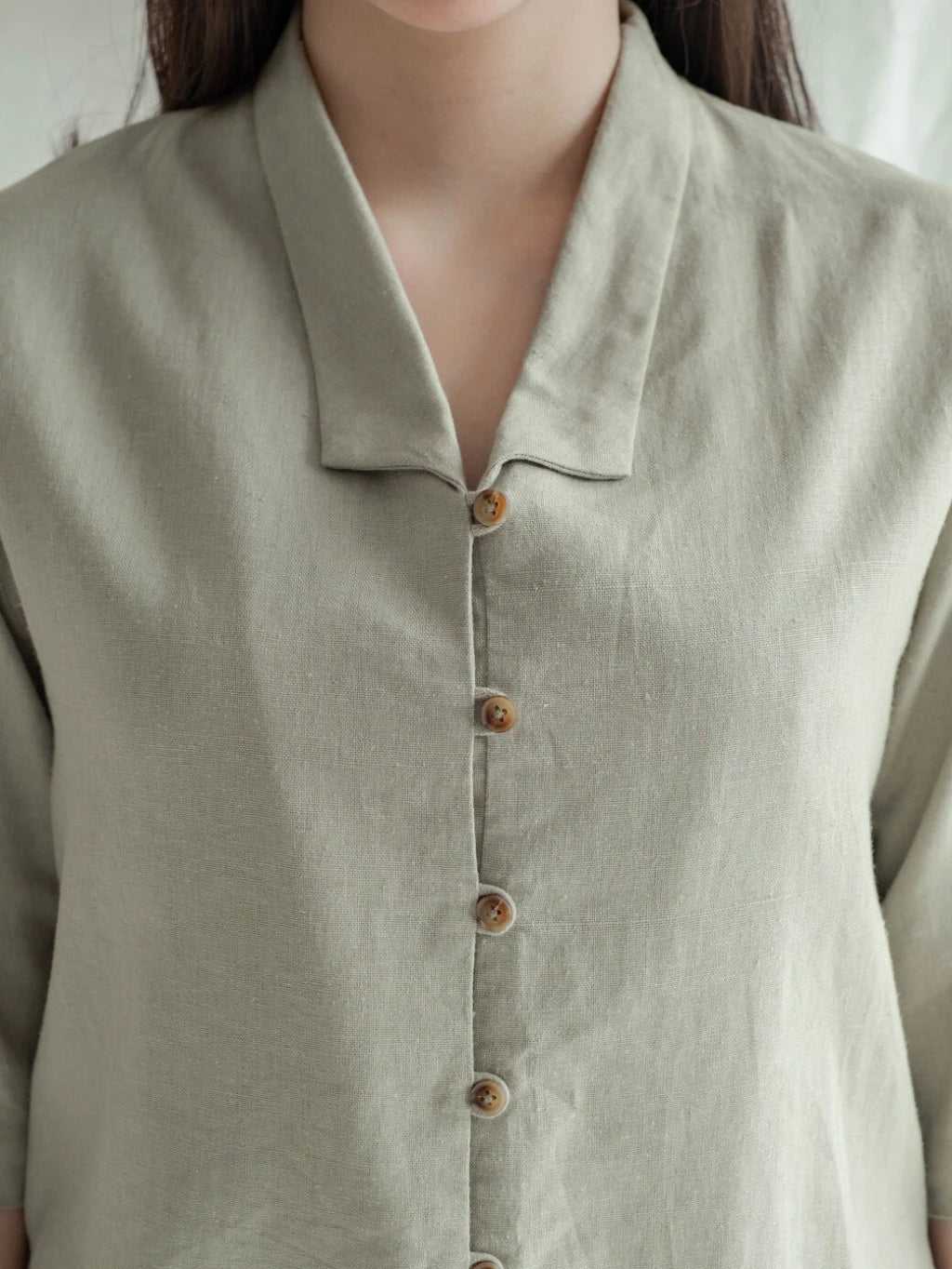 New Kemeja Kelana - Sand - Labuan Linen Wear