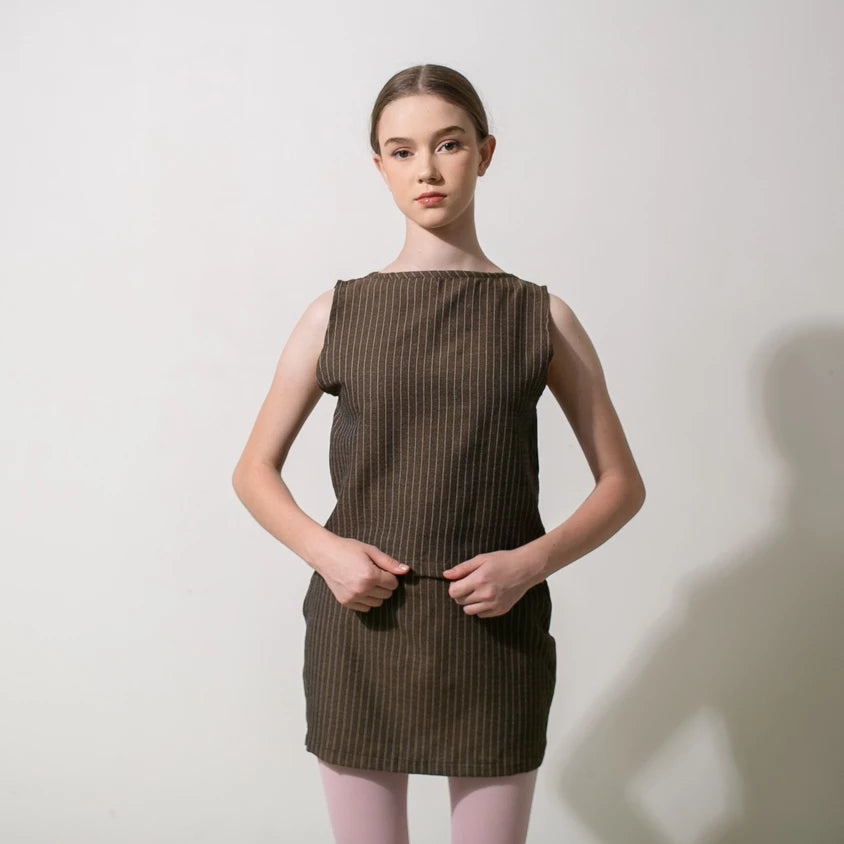 Key Sleeveless Top Brown - Tuff Puff
